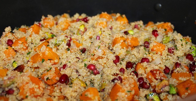 Quinoa and sweet potato salad