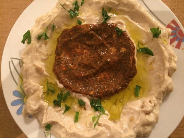 Hummus with zhug