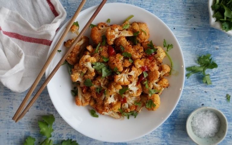 Crispy baked Cauliflower