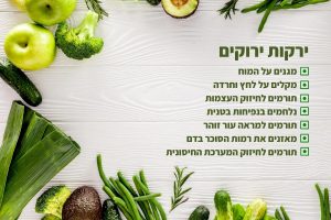 ירקות ירוקים • יתרונות בריאותיים ומתכונים מומלצים