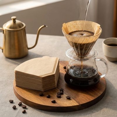 מארז 100 פילטרים מנייר טבעי לקפה בשיטת Pour Over - לטעם נקי ומקצועי