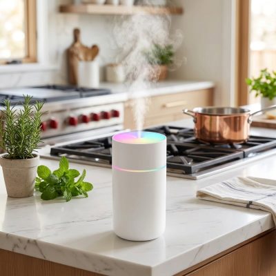 דיפיוזר ומפיץ ריח אלחוטי HOMEFISH – פתרון מושלם לנטרול ריחות בישול ואווירה במטבח