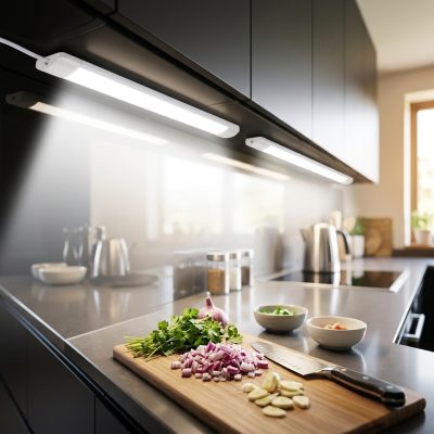 תאורת לד עוצמתית למשטח העבודה במטבח - לבישול מואר ומקצועי