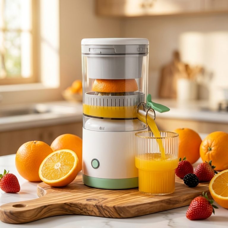 מסחטת מיץ פירות חשמלית ניידת ונטענת USB לסחיטה קלה ומקצועית