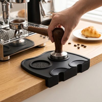 משטח סיליקון מקצועי לטמפר ואביזרי קפה - הגנה ודיוק לאספרסו מושלם