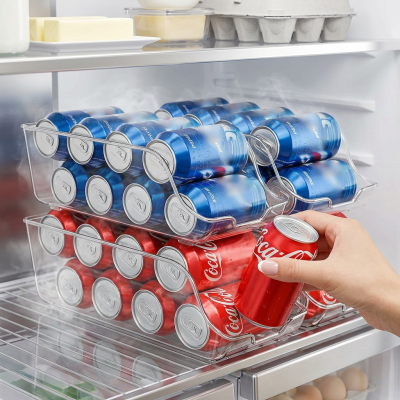 מארגן פחיות ושתייה למקרר ולמזווה - פתרון אחסון חכם ונגיש