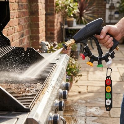 סט 7 דיזות מקצועי למכונת שטיפה בלחץ (גרניק) עם מחזיק נגיש - לניקוי יסודי של החצר ומרחב הבישול