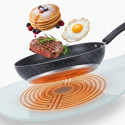 מחבת Non-Stick מקצועית לפנקייק, ביצים וסטייקים - מתאימה לאינדוקציה